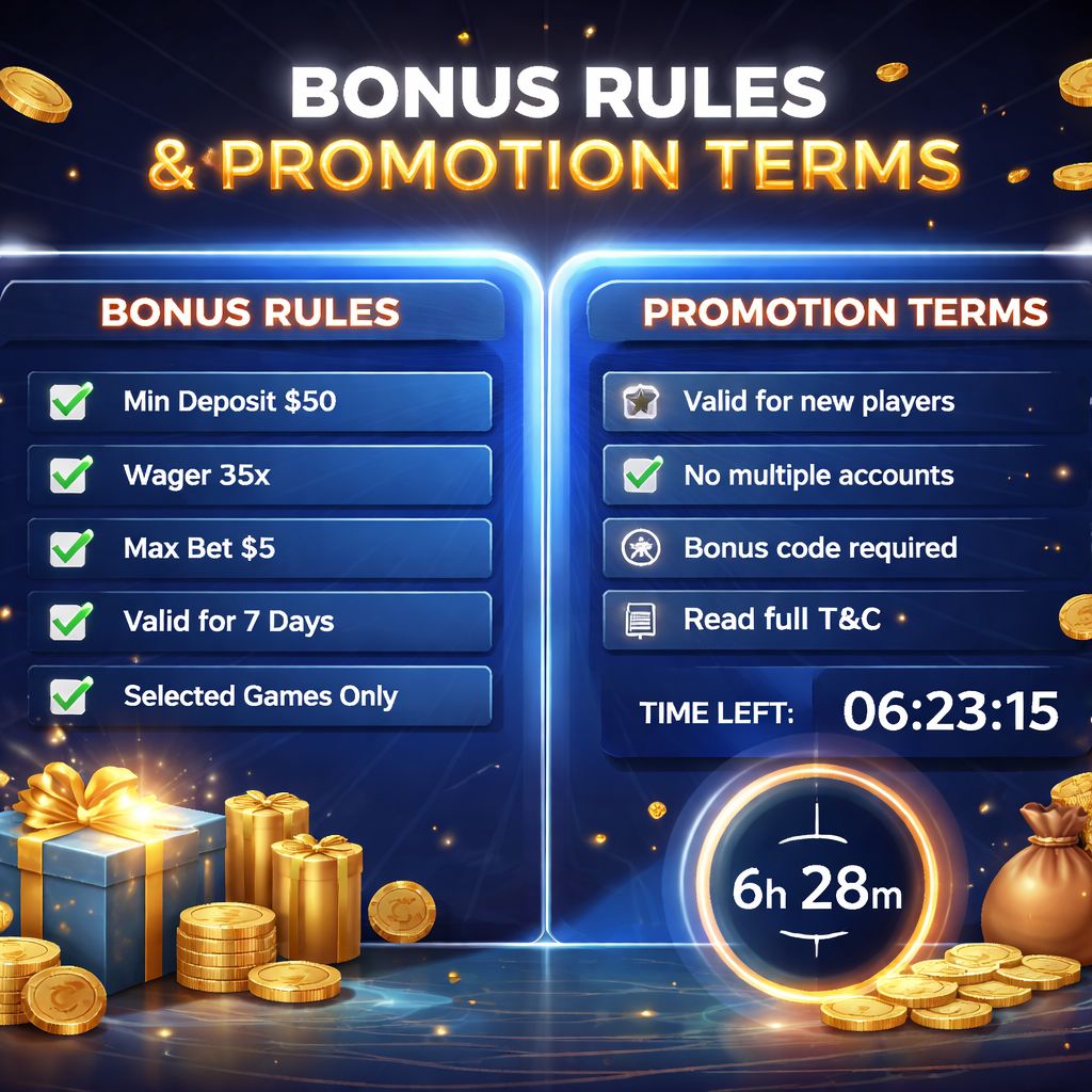 Reglas de promoción BB2 BET y condiciones de bonos explicadas visualmente