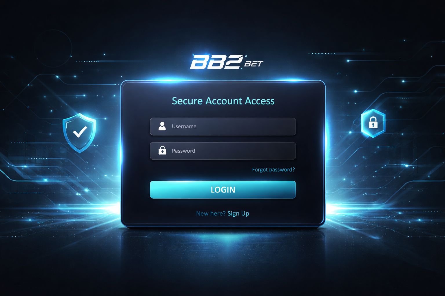 Pantalla de inicio de sesión de cuenta BB2 BET para usuarios en México